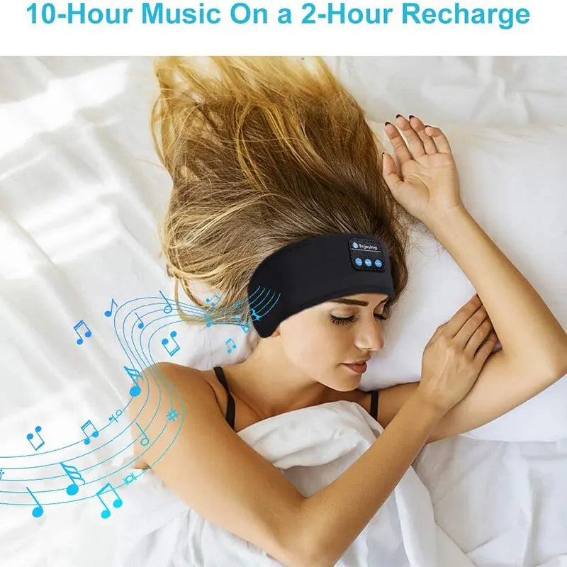 Diadema elástica para dormir con auriculares Bluetooh