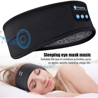 Diadema elástica para dormir con auriculares Bluetooh