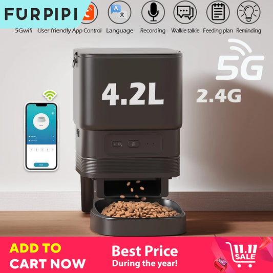 Alimentador automático para mascotas- 5G Wifi