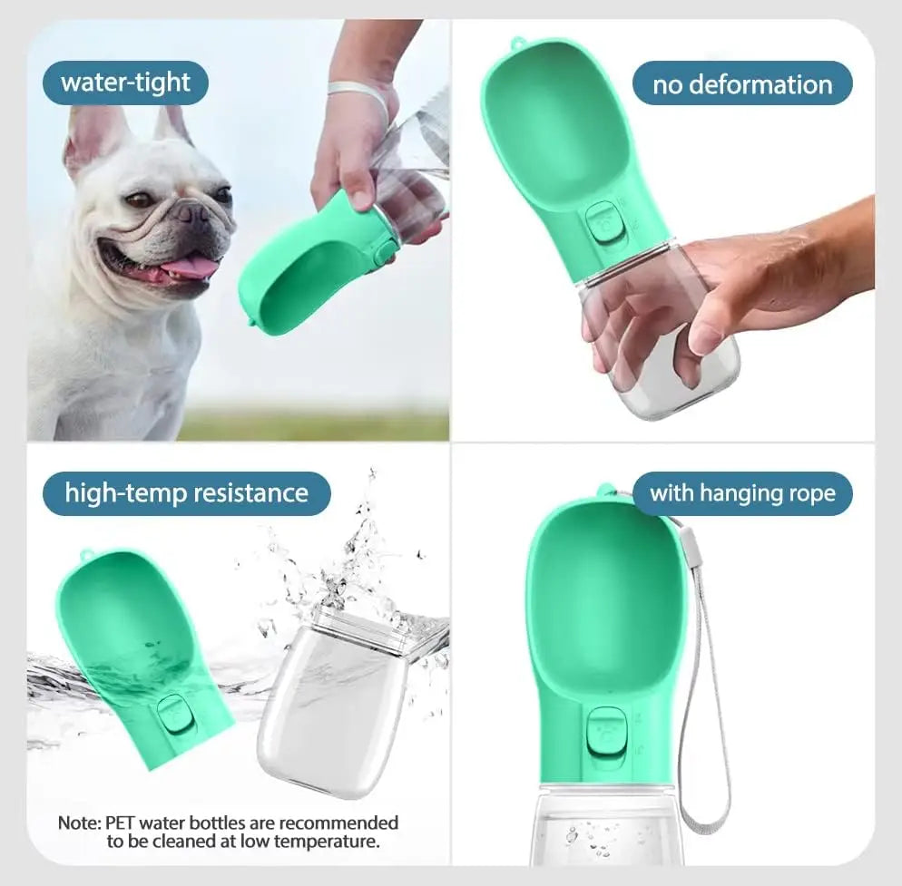 Botella de agua portable para perros y gatos